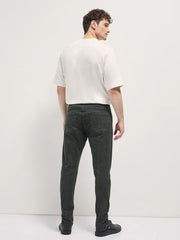 Stylish Dark Green Jeans with Comfortable Stretch and Skinny Fit