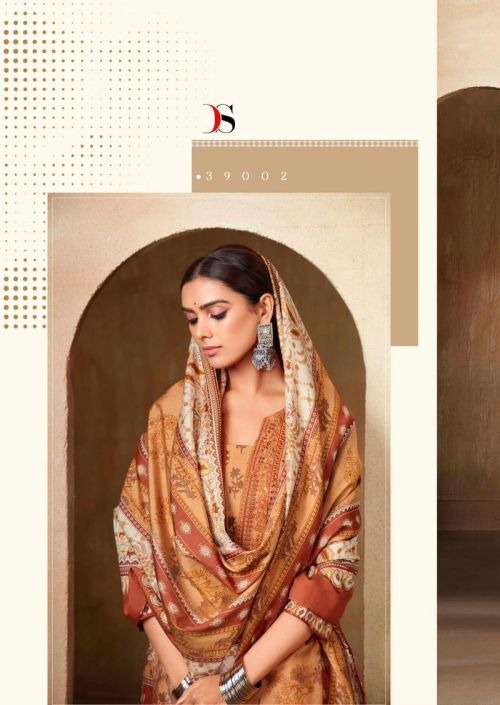 Elan 24 Cotton Printed Embroidered Patch Suit with Muslin Dupatta ( Unstitched )