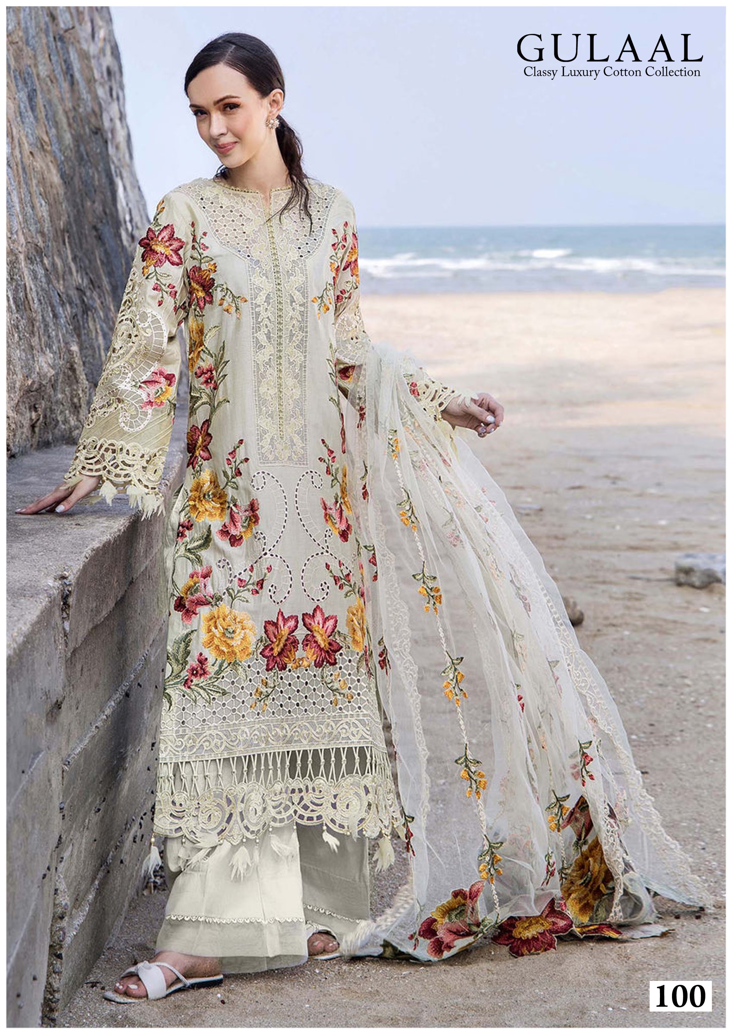 Gulaal 10 Printed Daily wear Karachi Ladies Suits with Cotton Dupatta ( Unstitched )