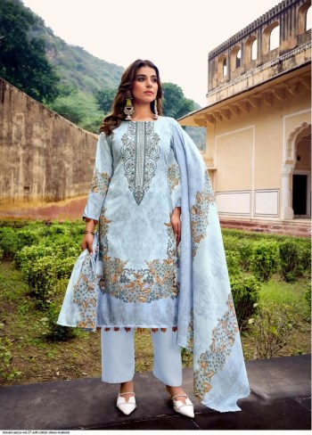 Romani Aarzu 27 Cotton Digital Style Print with Heavy Embroidery Work with Cotton Dupatta