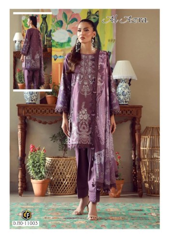 Keval Fab Al Azra Vol-11 Heavy Daily Wear Cotton Suit with Cotton Dupatta ( UnStitched )