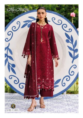 Keval Fab Al Azra Vol 11 Heavy Daily Wear Cotton Suit with Cotton Dupatta ( UnStitched )