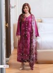 Ombre Starlet Lawn Collection 26 Cotton With Heavy Embroidery with Cotton Dupatta