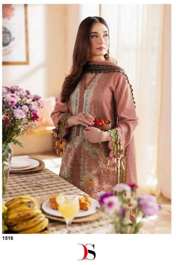 Jade Urbane 25-6 Premuim Pure Cotton Heavy Patch embroidery with Cotton Dupatta