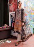 Queen Court Vol 3 Cotton Embroidered Patch Suit with Chiffon Dupatta ( UnStitched )