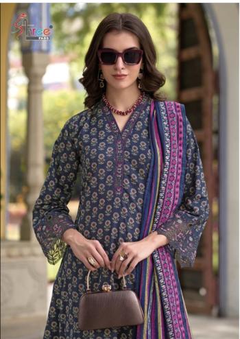 Sada Bahar Cotton Printed with Embroidered Patch Suit with Cotton Dupatta
