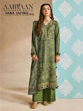 Aabyaan Sana Safina Special Edition Vol 2 Fancy Cotton Salwar Kameez with Cotton Dupatta
