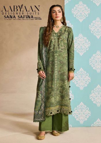 Aabyaan Sana Safina Special Edition Vol 2 Fancy Cotton Salwar Kameez with Cotton Dupatta
