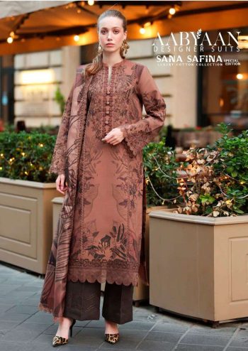 Aabyaan Sana Safina Special Edition Vol 2 Fancy Cotton Salwar Kameez with Cotton Dupatta