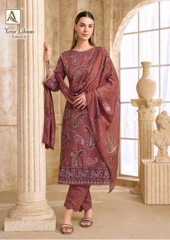 Alok Your Libass Vol 2 With Foil Print With Fancy Beats Embroidery Work with Cotton Dupatta