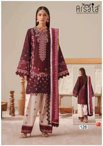 Arsala Amara Pure Heavy Lawn Printed Daily Wear Cotton Suit with Cotton Dupatta