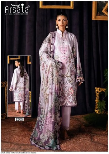 Arsala Amara Pure Heavy Lawn Printed Daily Wear Cotton Suit with Cotton Dupatta