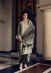 Hermitage Marrakesh Jam Satin  Digital Prints With High Stitch Neck Embroidery with Mal - Mal Cotton
