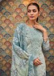 Cosmos Needle Wonder Vol 1 Lawn Cotton Printed with Self Embroidery Suit with Mal Mal Cotton Dupatta ( UnStitched )