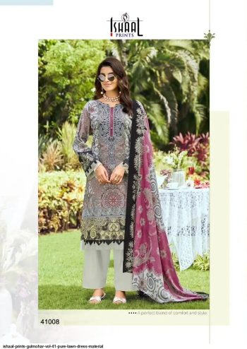 Ishaal Gulmohar Vol 41 Daily Wear Cotton Printed Suit with Cotton Dupatta ( UnStitched)