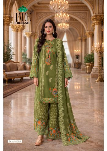Jade Noor Ahmed Vol 4 Karachi Dress Material Daily Wear Cotton Printed Suit with Cotton Dupatta