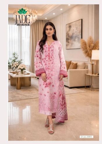 Jade Noor Ahmed Vol 4 Karachi Dress Material Daily Wear Cotton Printed Suit with Cotton Dupatta