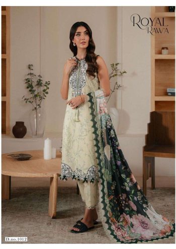 Raf Royal Daily Wear Cotton Printed Suit with Cotton Dupatta