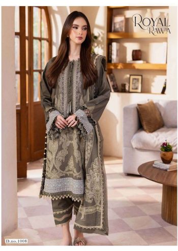 Raf Royal Daily Wear Cotton Printed Suit with Cotton Dupatta 1011