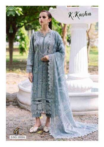 K Kasha Vol 18 Daily Wear Cotton Suit with Cotton Dupatta ( UnStitched )