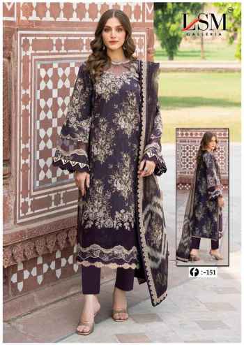 LSM Galleria Firdous Queen Lawn Vol 15 Daily Wear Cotton Suit with Cotton Dupatta