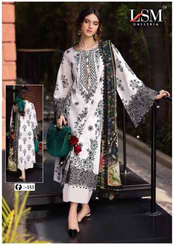 LSM Galleria Firdous Queen Lawn Vol 15 Daily Wear Cotton Suit with Cotton Dupatta