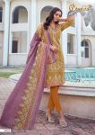 Cosmos Self Embroidery Readymade Cotton Suit with Cotton Dupatta ( Stitched XL )