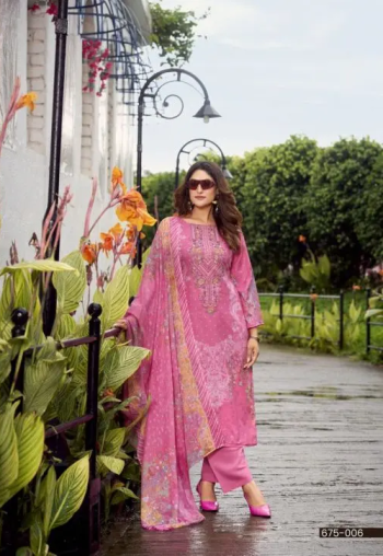 Zulfat Sana Safina Cotton Printed with Self Embroidery Suit with Cotton Dupatta