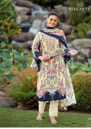 Nayra Vol 44 Cotton Digital Prints with Heavy Self Embroidered Suit with Cotton Dupatta