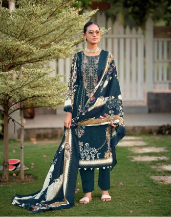 Nayra Vol 44 Cotton Digital Prints with Heavy Self Embroidered Suit with Cotton Dupatta