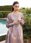 Gulaal Embroidery Patch with Pinted Cotton Suit with Chiffon Dupatta ( UnStitched )