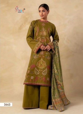 Maria B Exclusive Premium Luxury Party Wear Cotton Embroidery Suit with Cotton Dupatta ( Unstitched )