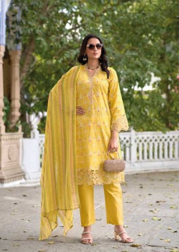 Sada Bahar Cotton Printed with Embroidered Patch Suit with Cotton Dupatta