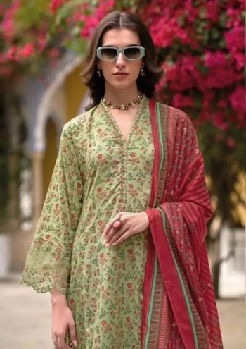 Sada Bahar Cotton Printed with Embroidered Patch Suit with Cotton Dupatta