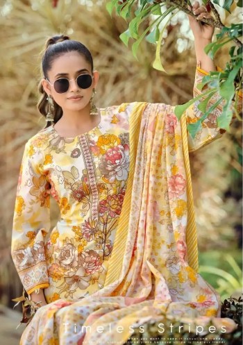 Sana Safinaz Cotton Exclusive Designer Print with Exclusive Embroidery with Cotton Mal Mal Dupatta