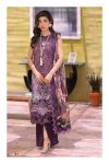 Firdous Bliss 3 Cotton Printed with Embroidery Patch Suit with Chiffon Dupatta ( UnStitched )