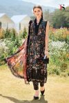 M Print Spring Summer 25 Black Flora Cotton Printed with Patch Embroidery Suit with Cotton Dupatta ( Unstitched )
