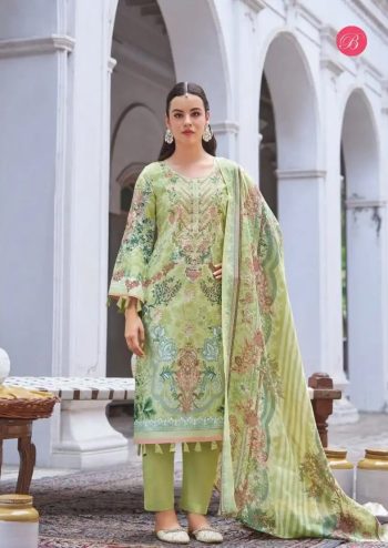 Naira Vol 142 Cotton Digital Prints With Exclusive Heavy Self Embroidery Work with Cotton Print Dupatta
